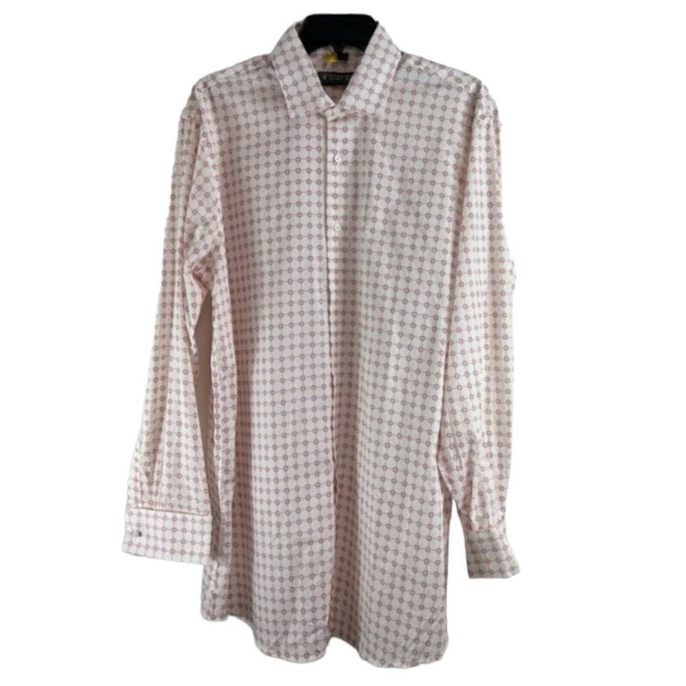 Stacy Adams French cuff long sleeve dress shirt size 17, 34/35